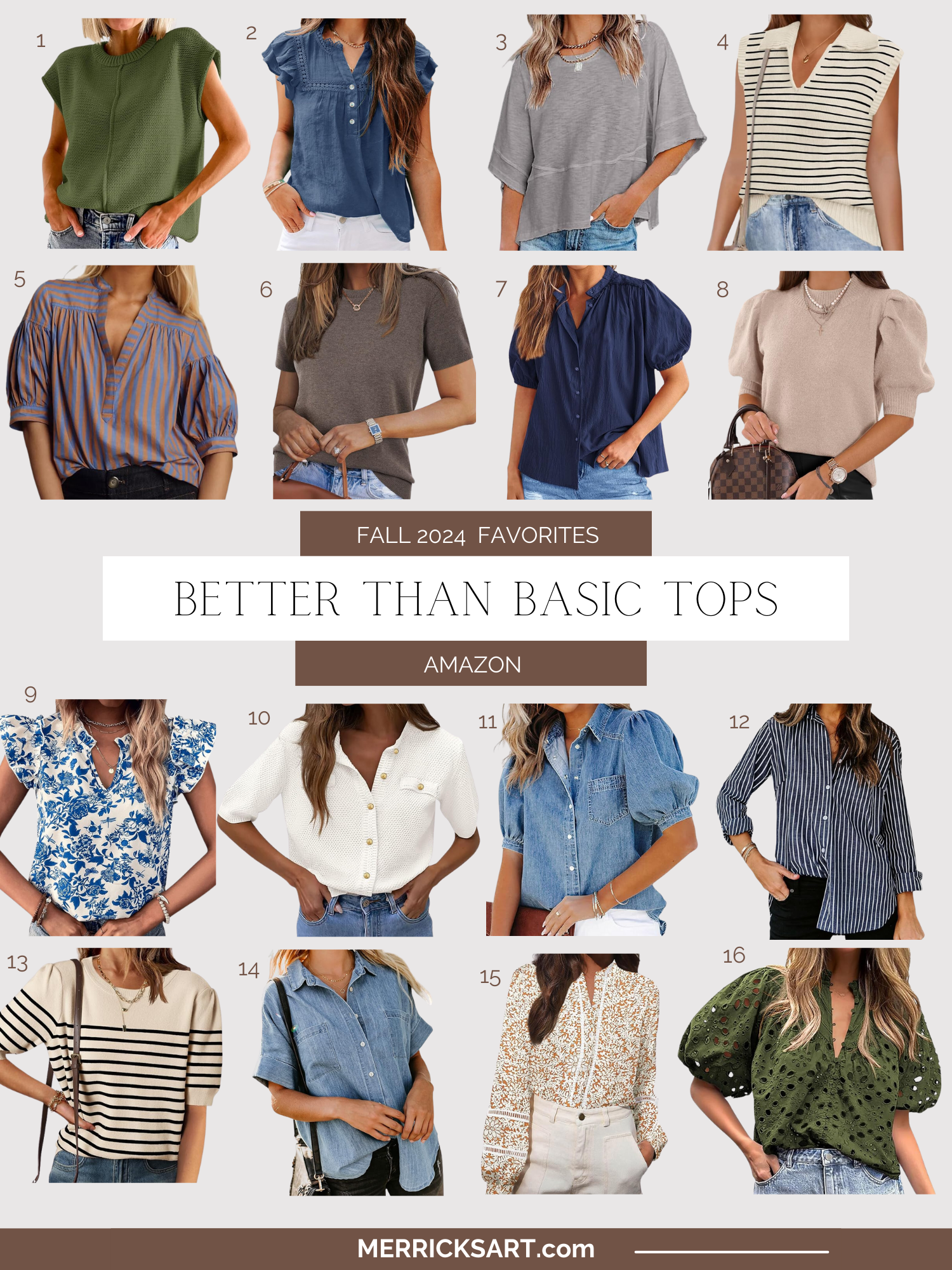 Better than basic summer to fall tops from amazon