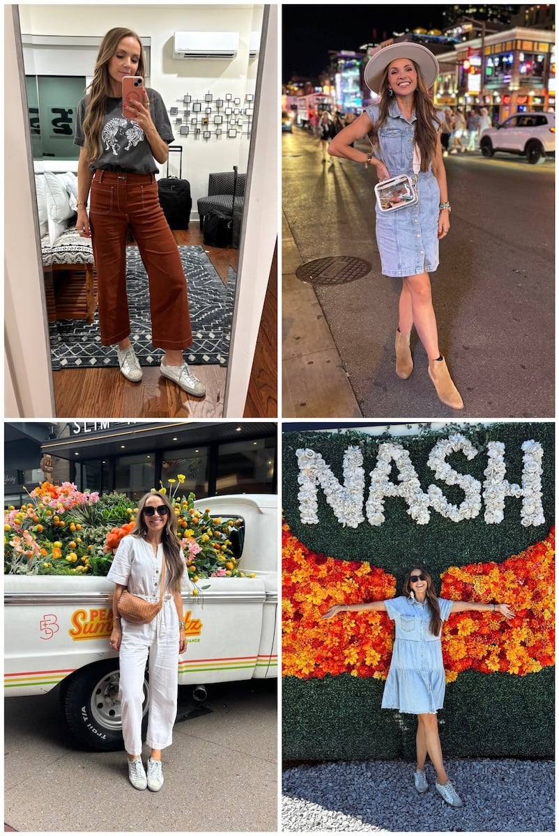 what I wore in Nashville outfits