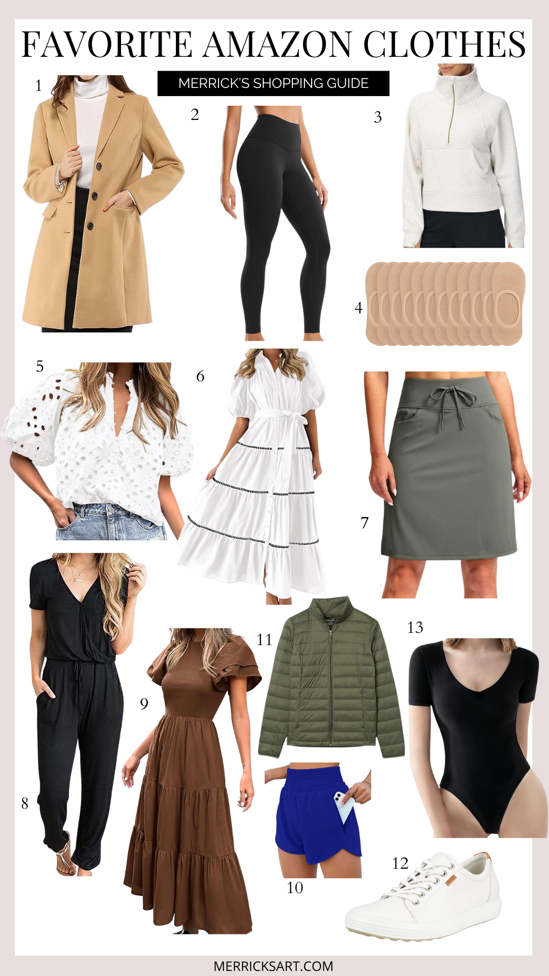 Amazon fashion favorites collage