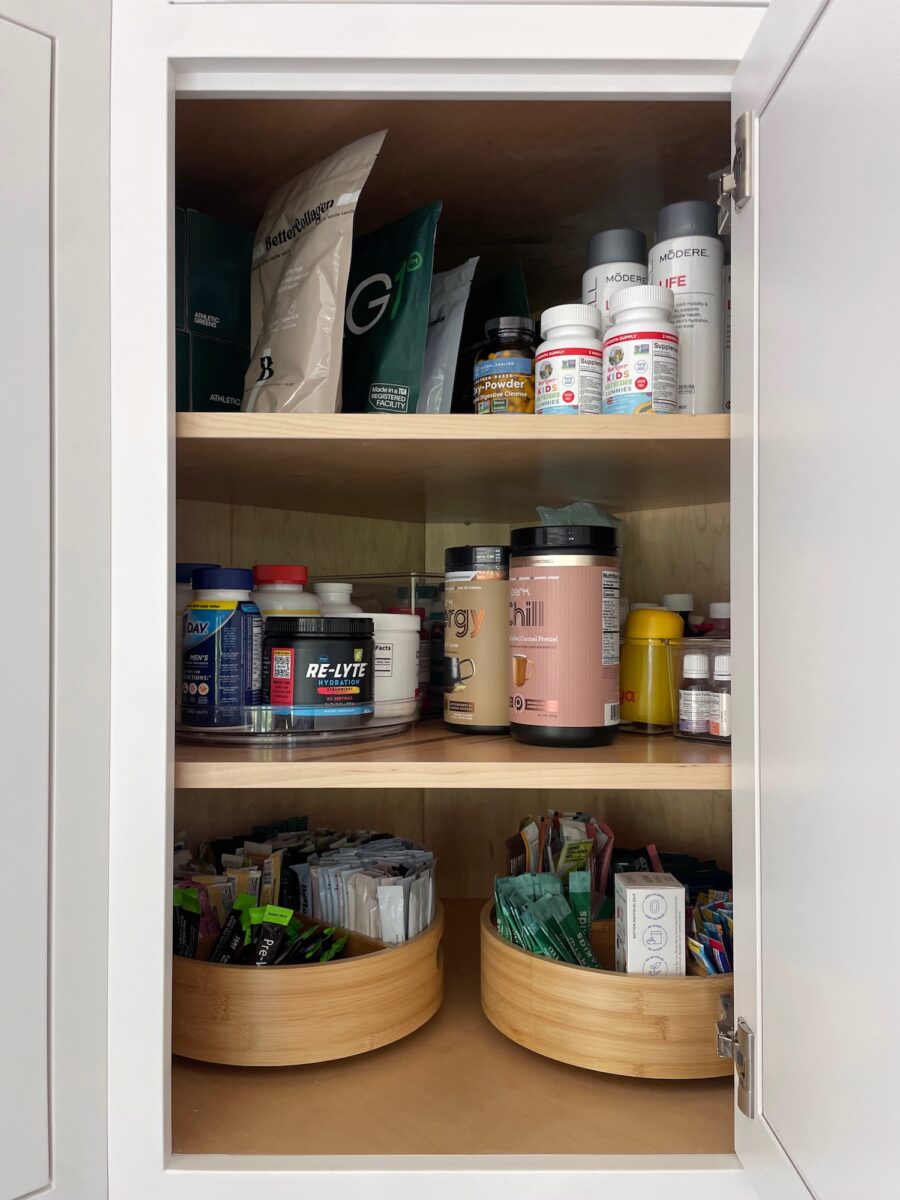 kitchen cabinet organization with target lazy susan