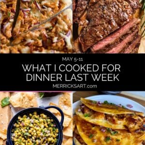 what I cooked for dinner this week