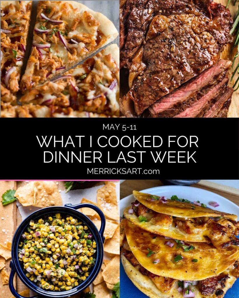 what I cooked for dinner this week