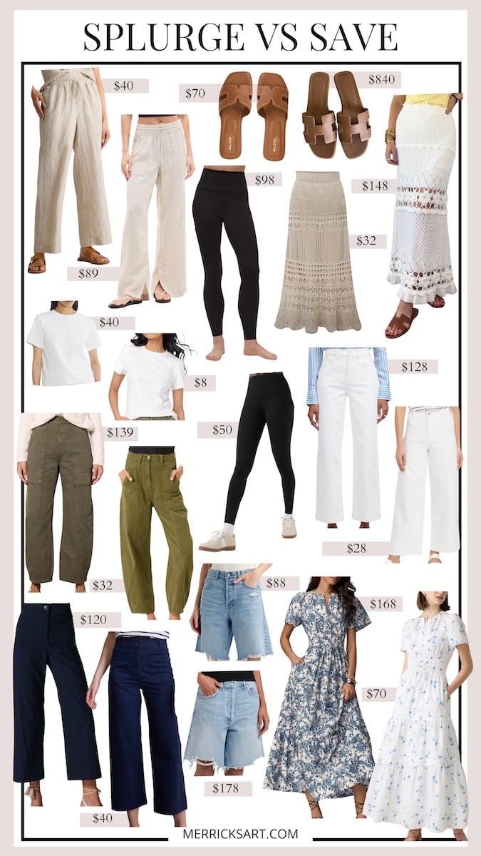 splurge vs save summer items
